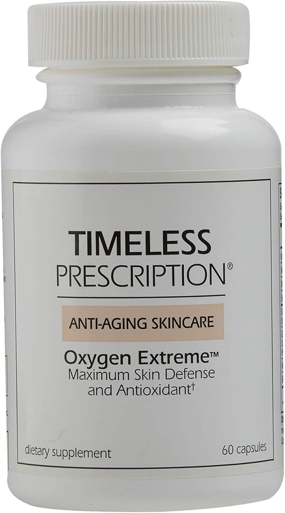 Timeless Prescription - 산소 극, 노화 방지 피부 관리, 최대 방위 & 산화 방지제, 심장 혈관 건강, 피부 건강, 시장 미국 (30 서빙) 유지