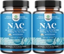 NAC 보충교재 N 아세틸 Cysteine 1000mg - 채식주의자 높은 흡수 비 균질 NAC 1000mg 캡슐 묽게함 Precursor for Liver Cleanse Detox & Repair Plus Lung Health and Immunity Support (4 달)