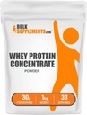 벌크Supplements.com Whey Protein Concentrate Powder - Whey Protein Powder 보충, Unsweetened, Unflavored & Gluten 무료, 서빙 당 30g, 1kg (2.2 파운드) (팩 1)