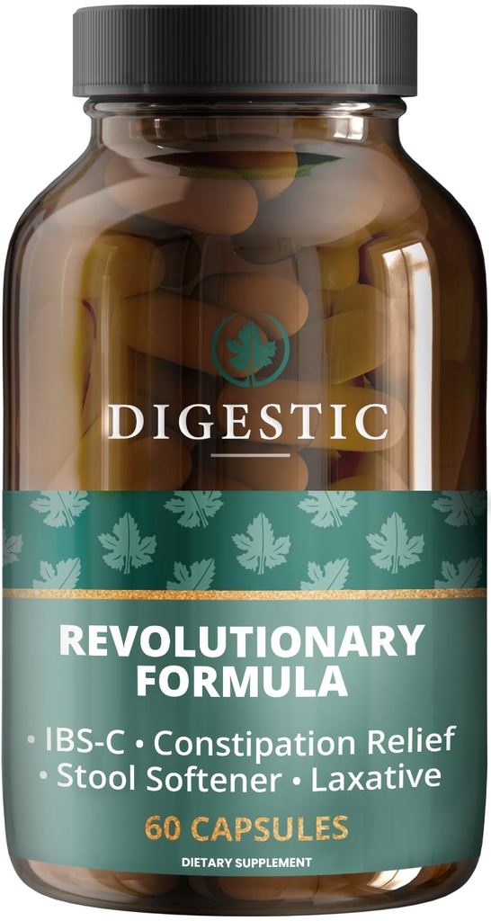 소화 - IBS 주권과 강한 변비 100 % 천연 - 60 캡슐 - 대령 Cleanse, Detox Cleanse, Gas 및 Bloating Stomach Relief for Adults