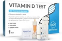 getTested Vitamin D Test Kit at Home - 비타민 D 부족에 대한 자기 테스트 - 빠르고 정확한 결과 - 사용하기 쉬운 - 실험실 필요 없음 - Lancet 버퍼 카세트 포함 - Finger Prick Blood Test