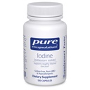 Pure Encapsulations Iodine - Thyroid & Help는 프리미엄 칼륨 Iodide - 120 캡슐과 함께 건강한 세포질 대사를 유지합니다.
