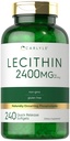 Carlyle Lecithin 보충교재 | 2400mg | 240 Softgel 캡슐 | 자연적으로 치료 인스포지 | Non-GMO, 글루텐 프리