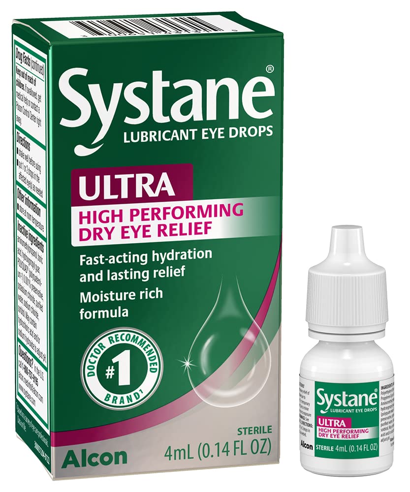 Systane Ultra Lubricant Eye Drops, 0.14 Fl Oz (1의 포장)