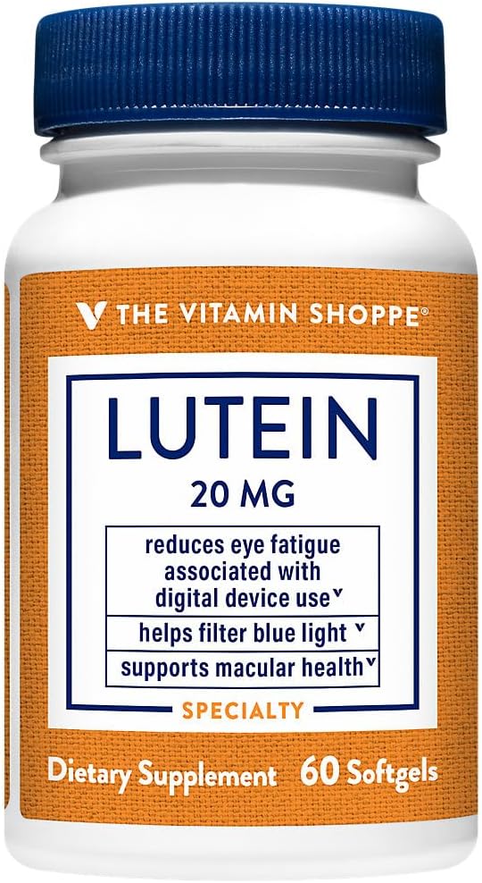 비타민 Shoppe Lutein 20 MG (60 Softgels)