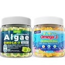 Vegan 오메가 3 Gummies 1 팩 + 설탕 무료 오메가 3 어린이 2 팩