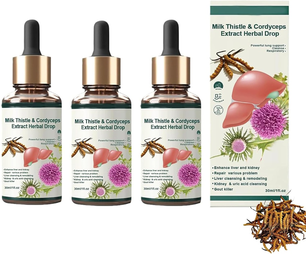 Cordyceps Sinensis 추출물 - Lung Clearing Drops - Clean & Breathe, Lungs, Lung Cleansing Herbal Drops의 자동 세척
