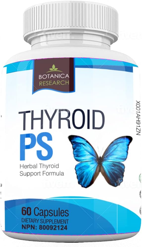 Thyroid 지원 Complex 보충교재: 모든 자연적인 Glandular 체계: 더 나은 초점, 농도, PS 호르몬 균형 에너지 부스트 - 60의 Veggie 비타민 캡슐