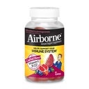 성인을 위한 Airborne 750mg 비타민 C Gummies, 강력한 산화 방지제 비타민을 가진 면역 지원 보충교재 A C & E - 63 Gummies, Blueberry 석류 풍미