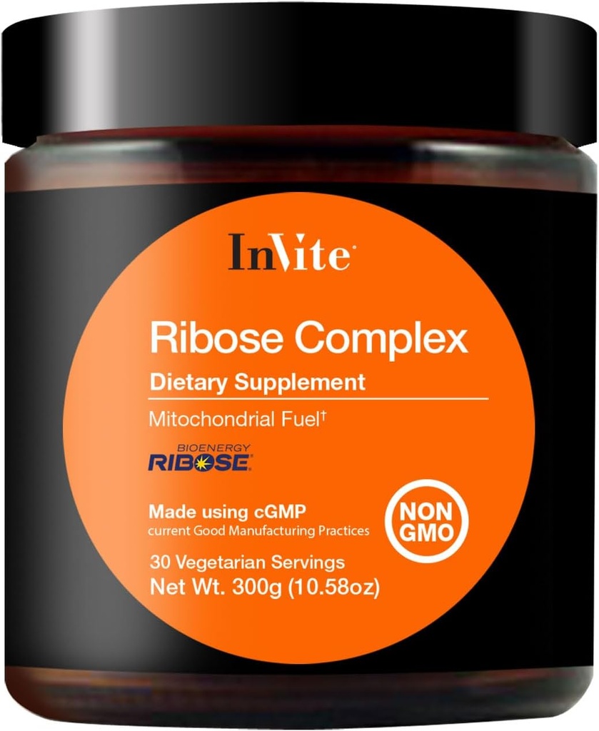 Invite Health Ribose Complex - D-Ribose 포함 성분의 포괄적인 혼합을 사용하여 운동하는 동안 에너지 및 내구시간을 지원합니다 - 30 서빙