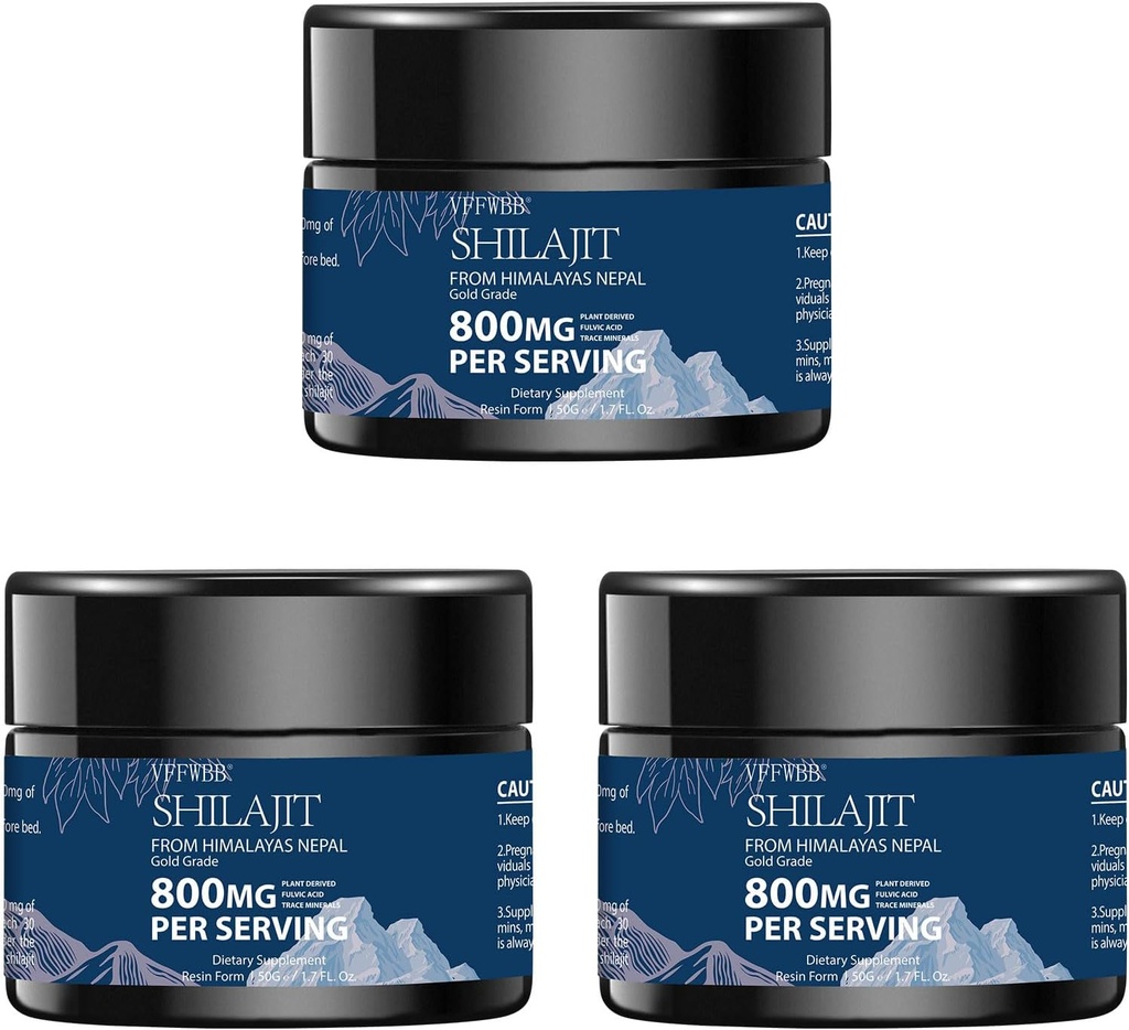 800mg Shilajit 순수한 Himalayan 유기 Shilajit 수지 금 급료 Shilajit 남자를 위해와 85+ 추적 무기물 & Fulvic 산 100% 에너지 & 면역성이 있는 지원을 위한 자연적인 Shilajit 보충교재 -50 그램