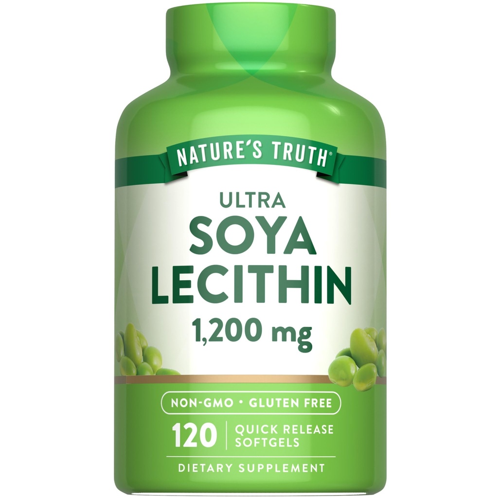 자연의 진실 울트라 소이 레시틴 1200 mg | 120 Softgels | Non-GMO, 글루텐 무료 보충