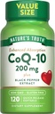 Nature's Truth CoQ10 200mg | 120 Softgels | 높은 흡수 | Non-GMO & Gluten Free Coenzyme Supplement | 흑퍼 추출물