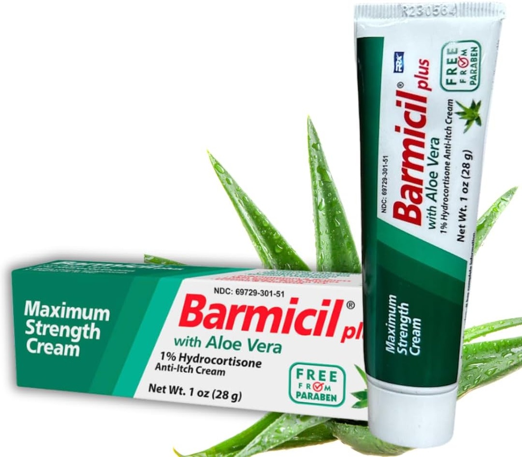 1% Hydrocortisone 최대 힘 반대로 Itch를 가진 더하기 크림 피부 알레르기 알로에 Vera는 1개 oz 관 (28 그램)를 주름을 잡습니다 피부 알레르기