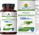 Brieofood 유기 Wheatgrass 1500mg, 45 서빙, 채식, 글루텐 무료, 90 채식 정제