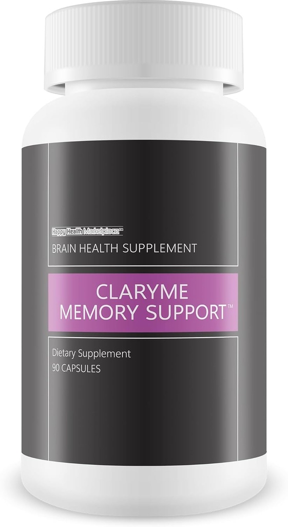 Claryme Memory Support - 뇌를위한 최고의 메모리 보충 - 노인을위한 메모리 알약 - 여성 및 남성을위한 메모리 보조제 - 자연 뇌 부스터 - 정신 초점 및 에너지 보조제