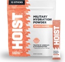 HOIST Electrolyte 음료 믹스 파우더 스틱 – 급속한 Rehydration, 군 Hydration 공식 – 복숭아 망고 (12 단일 장치 팩)