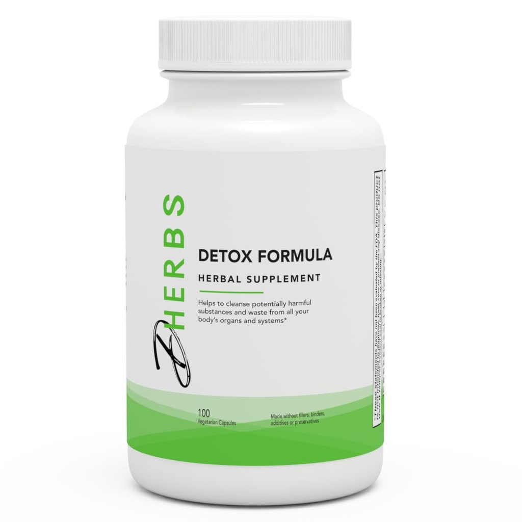 Detox 공식 보충교재, Dandelion 뿌리 (100 캡슐)를 가진 초본 몸 Cleanse