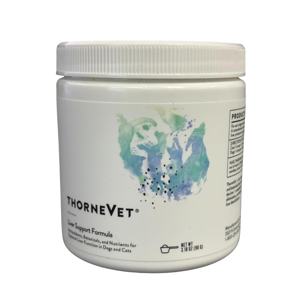 ThorneVET Liver 지원 분말 - 작은 동물에 대한 간병 지원 : 개 및 고양이, 90 스쿠프