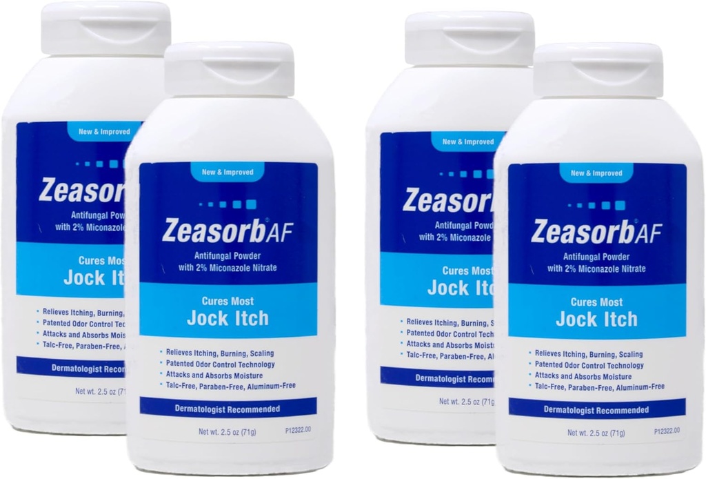 Zeasorb 분말, Jock Itch, 2.5 Ounce (4 팩)