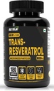 Trans Resveratrol 500MG 캡슐 - 99.5% 순수한 Micronized 및 높게 생물 가능 보충교재 | 느린 노후화, 입증된 강력한 반대로 산화 | 개량 Metabolism & 심장 건강 (120의 캡슐)