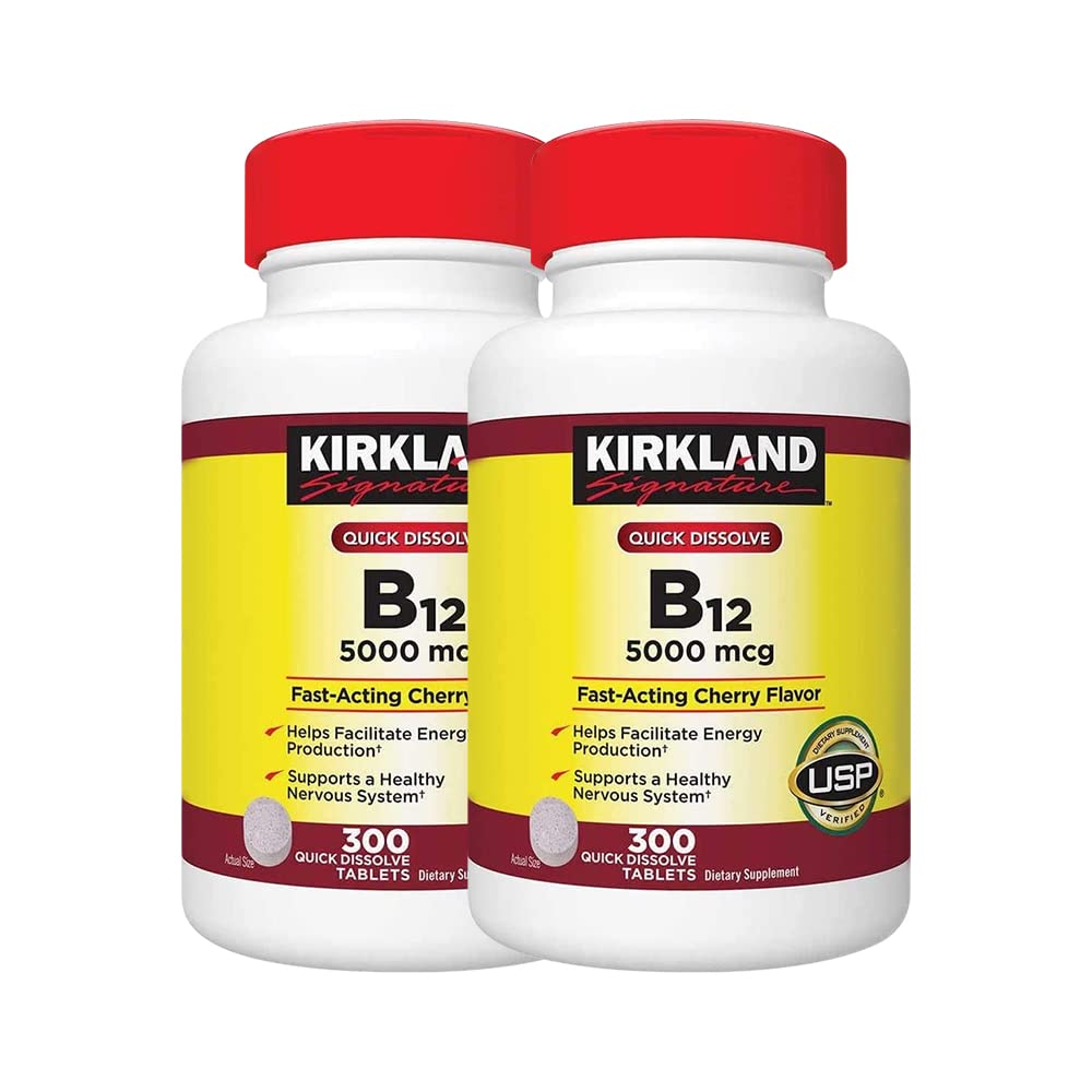 Kirkland 서명 B-12 5000 mcg, 300 정제 (2 팩)