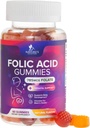 여성 785 mcg, 엄마 & 아기를 위한 필수 Prenatal 비타민, Vegan Folic 보충교재 거미, 매일 비타민 B9 여분 힘 Folate를 위한 Folic 산 Gummies, 임신 후에 - 60 Gummies