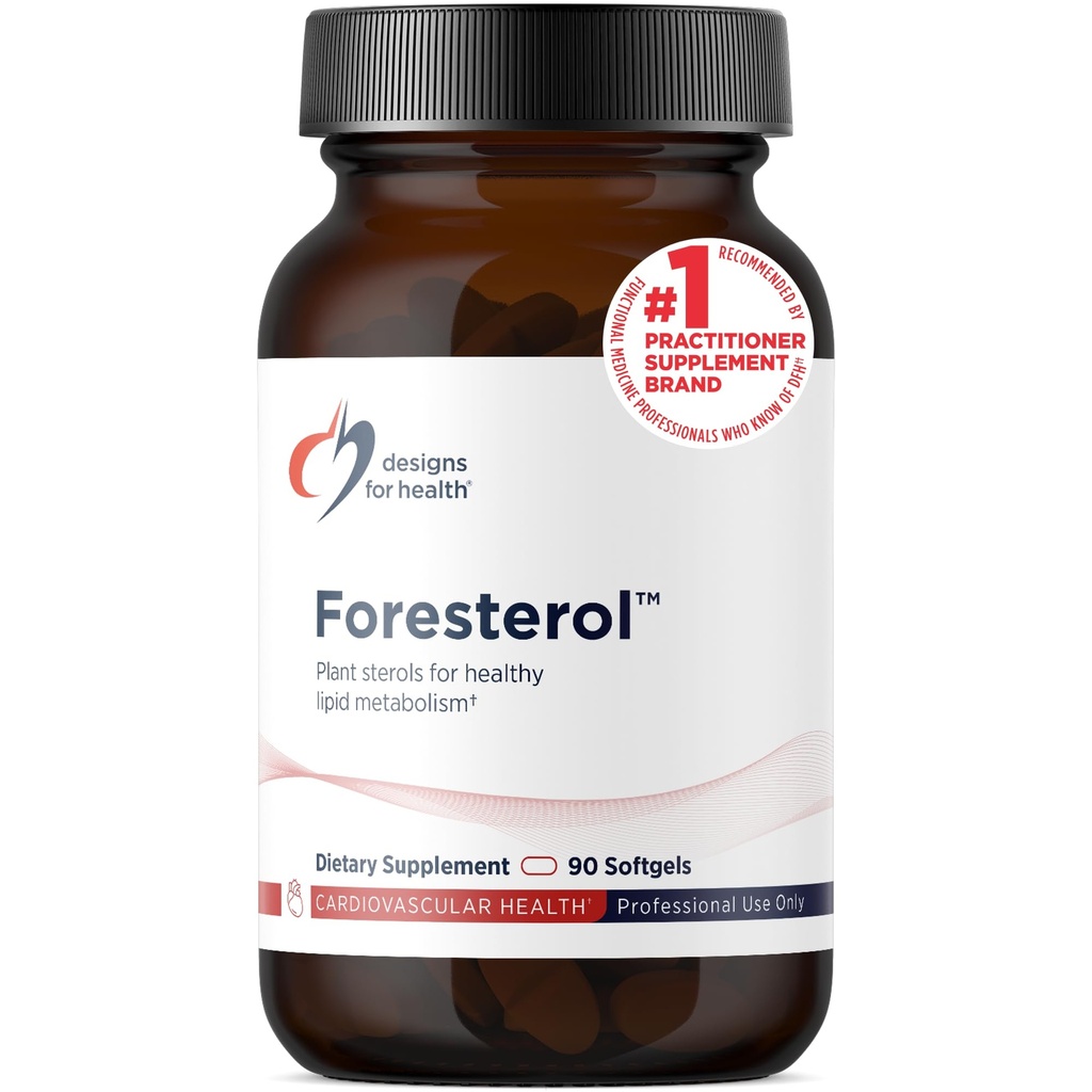 건강 플랜트 Sterols 및 Stanols에 대한 설계 - 아황 소나무에서 Beta-Sitosterol과 Foresterol Stanol Sterol 보충 - 건강한 콜레스테롤 수준을 유지하도록 설계 (90 Softgels)