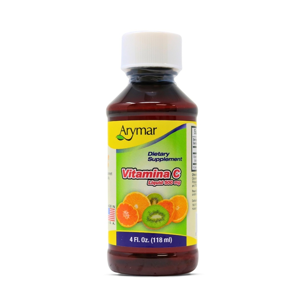 성인을 위한 ARYMAR 비타민 C, 면역 지원, 산화 방지제, 오렌지 맛 (4 Fl Oz/Pack of 1)