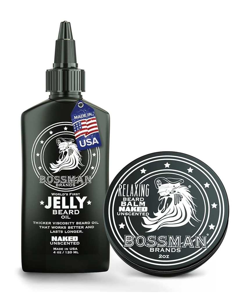Bossman Beard 기름 젤리와 Relaxing Beard Balm 콤보 육안 냄새