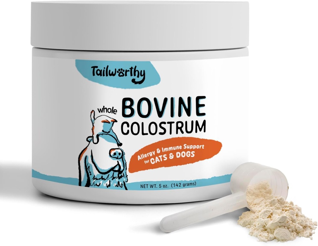 개 & 고양이를위한 100 % Bovine Colostrum, 알레르기 및 면역 지원, 60 서빙, 비 GMO, Gluten 더 에너지, 웰빙 및 건강 소화를위한 무료