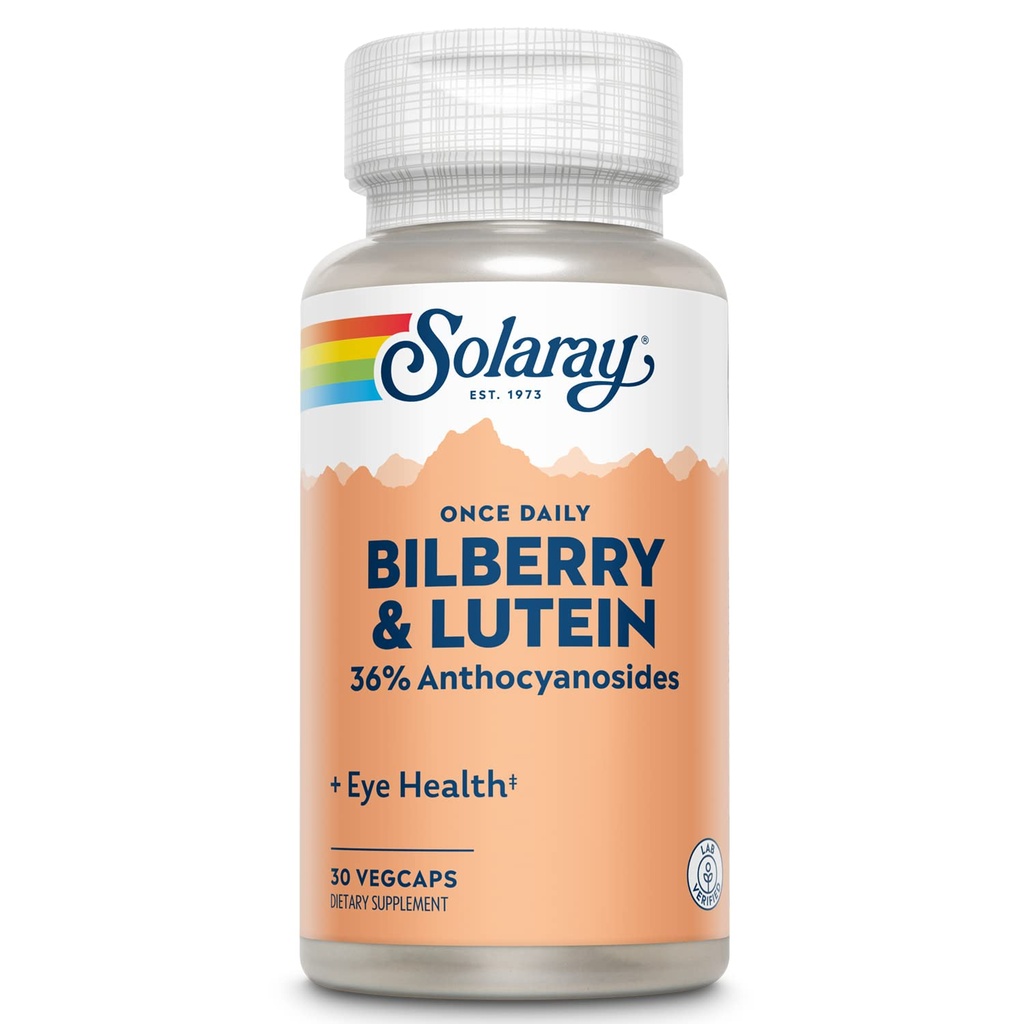 SOLARAY 1개의 매일 Bilberry와 Lutein 보충교재, 160 mg 30 조사