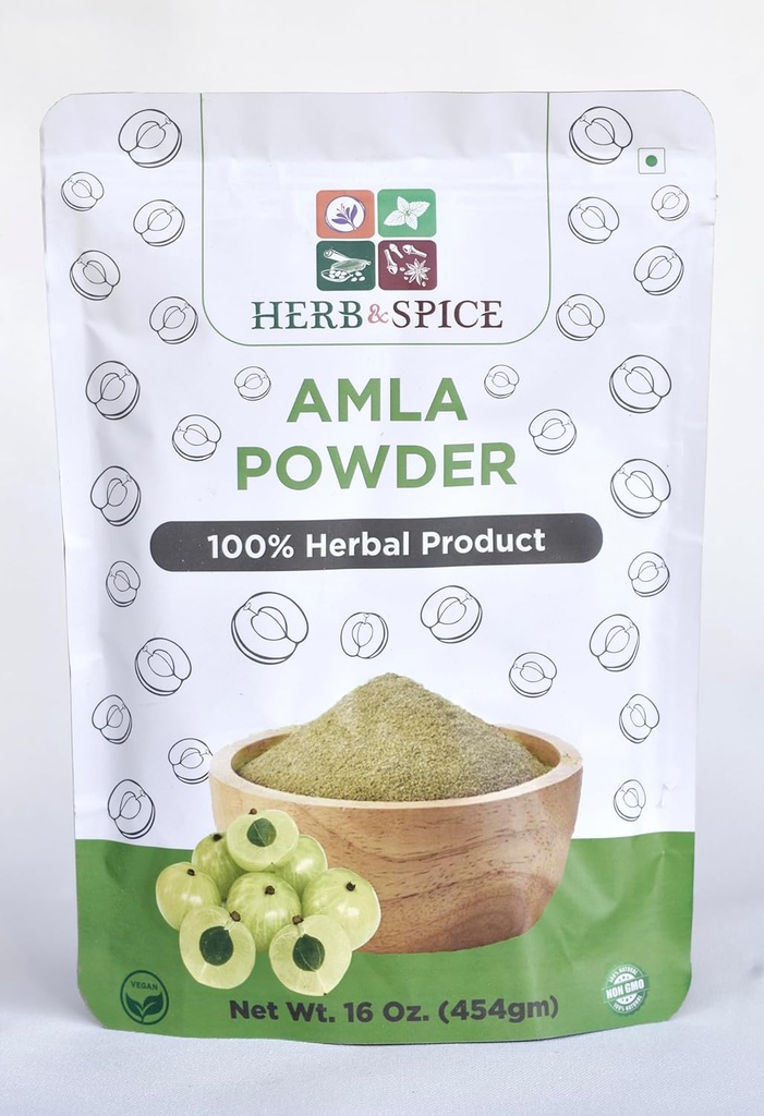 유기 Amla 분말, 실험실 테스트, 무거운 금속, Vegan & 글루텐 무료, 인도 Gooseberry 분말, 면역 체계, 100% Ayurvedic Superfood, 산화 방지제, 비 GMO 1 lb (454 그램)를 위한 비타민 C