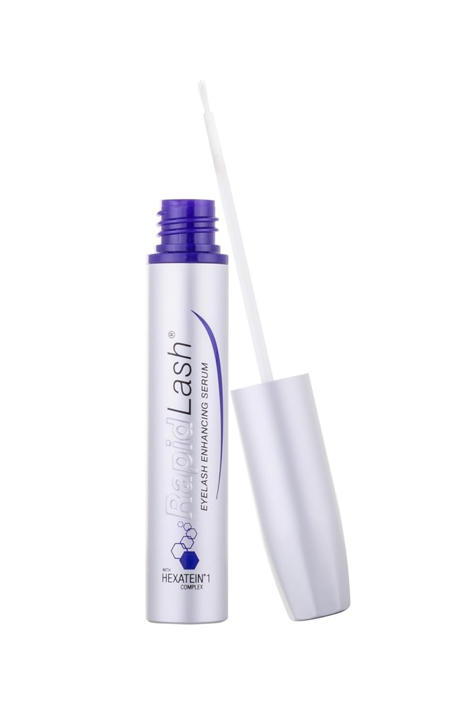 HEXATEIN 1 Complex와 함께 Serum을 강화하는 RapidLash Eyelash - 속눈썹 조절 및 하이드로 팅을위한 Lash Serum - 더 룩싱, 풀러 및 더 두꺼운 가죽 끈 - 3 mL / 0.1 fl oz