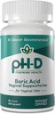 PH-D Feminine 건강 지원 - 600 mg Boric 산 좌약 - 여성 소유 - 질 냄새 사용을 위해 - 12 조사