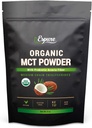 유기 MCT 분말 - Prebiotic Acacia 섬유와 더불어 증명되는 USDA; Keto 친절한, Vegan, 글루텐 자유로운; 8oz