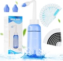 URAQT Neti Pot, Nasal Rinse Kit Nose Wash Cleaner, 20 Nasal Wash Salt Packets 및 10 Thermometer 스티커가있는 300ml Sinus Rinse Bottle, 성인 및 Kid BPA 무료 압력 Rinse Nasal Irrigation