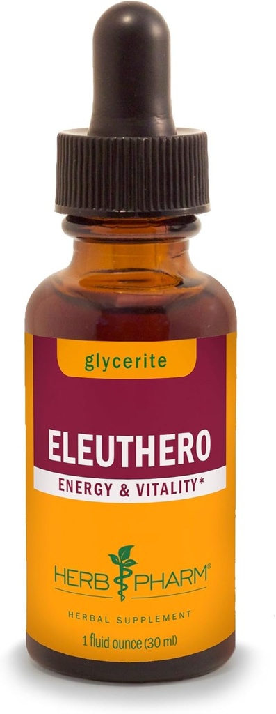 허브 Pharm Eleuthero 뿌리 액체 글리세라이드 라이트 에너지 및 체력, 알코올 - 무료 글리세리라이트, 1 Fl Oz