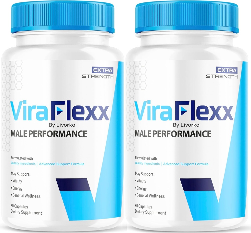 (2 팩) 남자를 위한 ViraFlexx 직업적인 캡슐, 본래 ViraFlexx 직업적인 남성 지원 알약 모든 자연적인 지원 전반적인 건강, ViraFlex 우수한 진보된 공식, Vira Flexx 리뷰, 2 달 동안 120의 캡슐