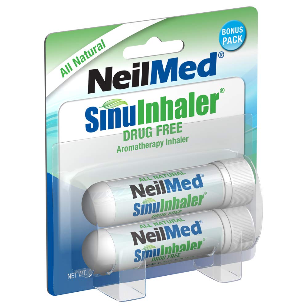 NeilMed SinuInhaler 자연적인 비 Medicated Aromatherapy 흡입기 (Bonus 팩) 2 조사 (1의 포장)