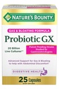 Nature 's Bounty Probiotic GX, Occasional Gas 및 Bloating, 식이 보충, 소화 건강, 25 캡슐에 대한 도움말