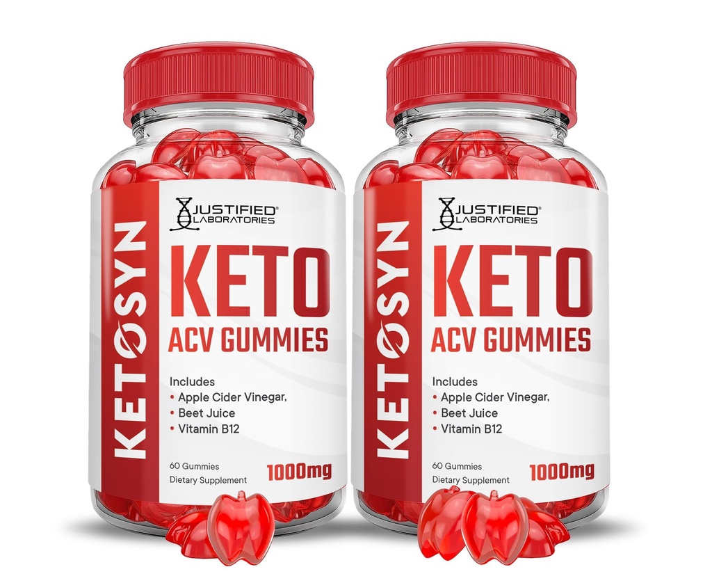 (2 팩) Ketosyn Keto ACV Gummies 고급 공식 1000MG Ketosyn Keto Gummies Apple Cider Vinegar Pomegranate Beet Juice Powder B12 Vegan Non GMO 120 거미