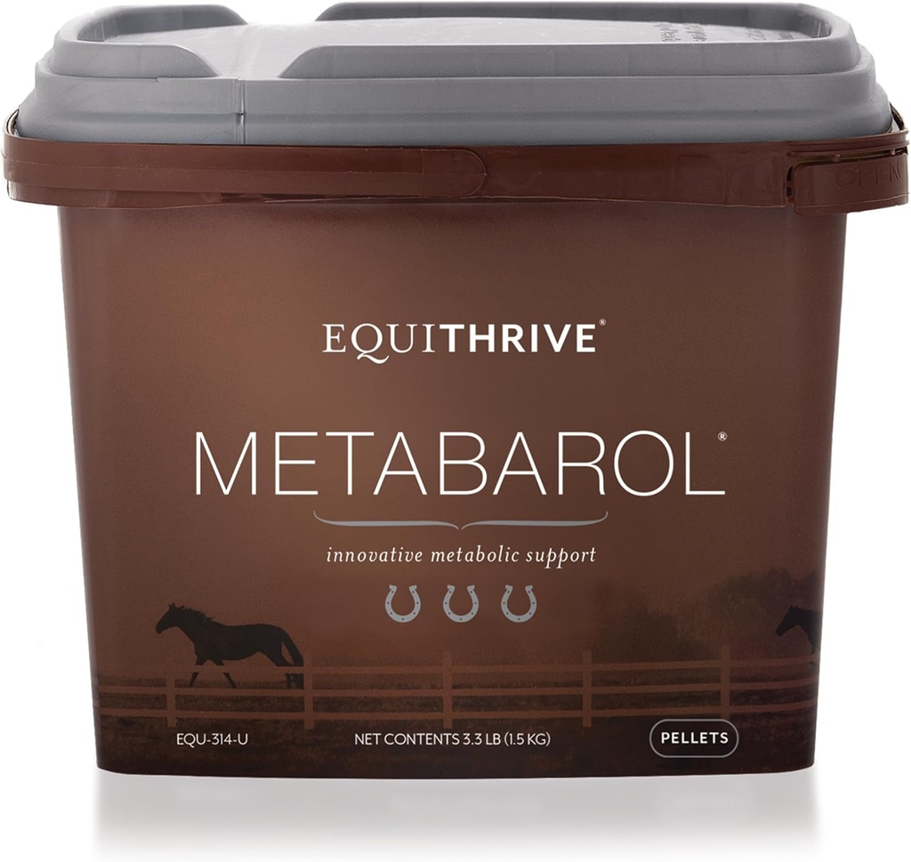 Metabarol 말 보충교재는 Resveratrol를 가진 펠릿, 말, Equine Metabolic 보충교재, Equine 배려 제품, 3.3 lbs를 위한 대사 지원 보충교재