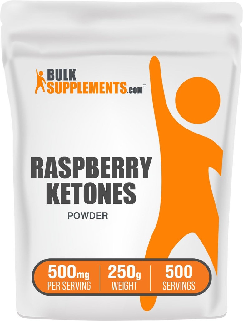 BulkSupplements.com 라즈베리 케톤 분말 - 라즈베리 케톤 보충, 산화 방지제 소스 - 에너지 지원, 글루텐 무료, 500mg 서빙 당, 250g (8.8 oz) (팩 1)