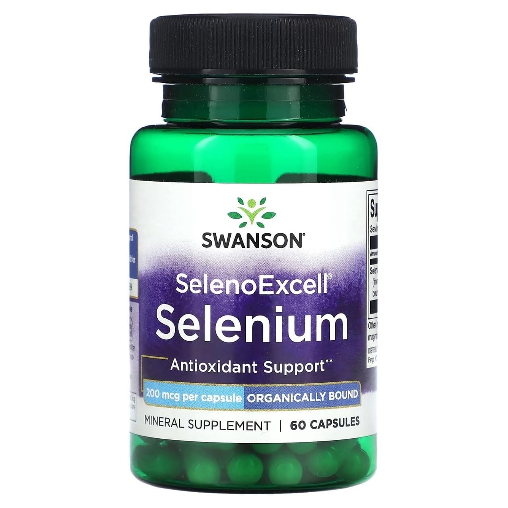 Swanson Selenoexcell 셀레늄 200 mcg 60 캡슐