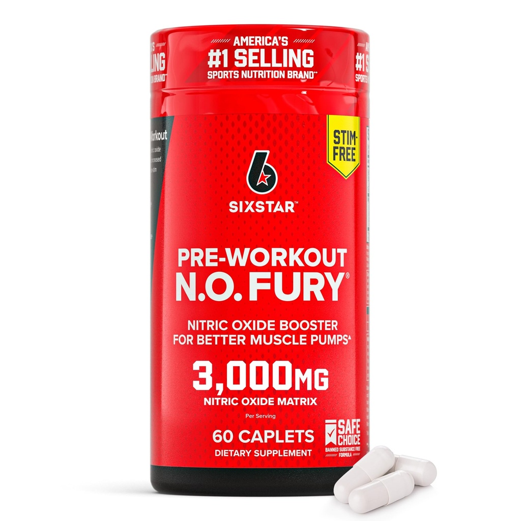 Men & Women, Muscle Builder (60 Count) - Nitric Oxide Booster Pills Muscle Pump Pre Workout Supplement - 근육 건물, 힘 및 에너지를위한 스포츠 영양