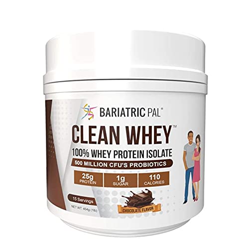 BariatricPal Clean Whey Protein (25g)와 Probiotics (15 서빙) (크릴)
