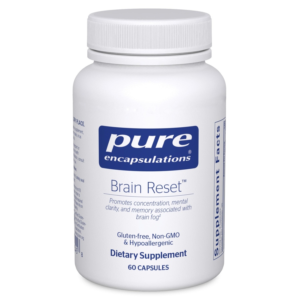 Pure Encapsulations Brain Reset | 뇌 Fog과의 통합, Clarity 및 Memory 관련 지원 | 60 캡슐*