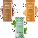 Feel Vegan Protein Bar | 초콜릿 애호가 | Keto | 글루텐 프리 | 유기농 | 라이온 맨 | Chaga | Ashwagandha | 15g Protein | Low Sugar | Non GMO | Sunbutta + Brownie + Mint - 9 Pack