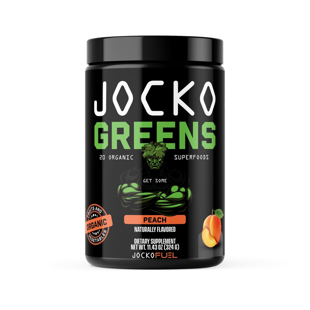 Jocko Fuel Daily Greens Powder - Gut Health, Digestion, Bloating, Spirulina, Chlorella, Digestive Enzymes, & Probiotics와 Immune 지원을위한 프리미엄 유기농 그린 슈퍼 푸드 파우더 - 30 서빙